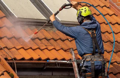 Démoussage et hydrofuge de toiture à Esconnets